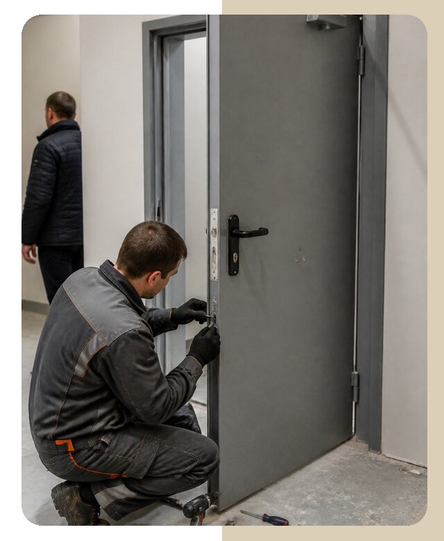 Ремонт противопожарной двери в Дмитрах по цене 6968 р. | ДвериЛегко-Дмв